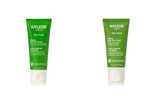 Weleda Skin Food Body Cream 2.5 & 1 oz Ultra-Rich Plant Rich Moisturizer with Pansy, Chamomile and Calendula
