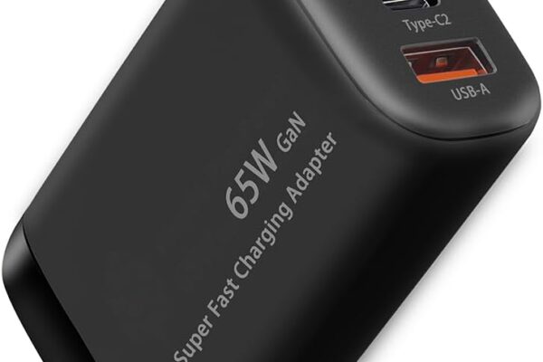 65W USB C Power Adapter,PD 3.0 Type c Charging Block Wall Charger for iPhone 16Pro/ 15Pro Max!14/14Pro/13Pro/13 Samsung,3 Output (45W+20W),Black