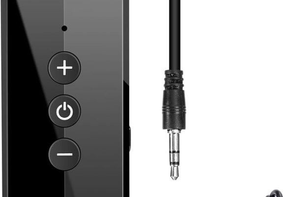 Upgraded Bluetooth 5.3 Transmitter 3-in-1, Portable Wireless Rechargeable Transceiver Adapter for TV PC, Stereo Audio Receiver for Car Speaker System