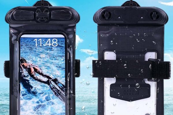 Puccy Case Cover, Compatible with Ulefone Note 12 Black Waterproof Pouch Dry Bag (Not Screen Protector Film)