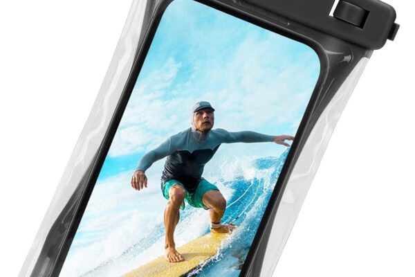 Urbanx Universal Waterproof Phone Pouch Cellphone Dry Bag Case Designed for BLU Advance L5 for All Other Smartphones Up to 7″ – Black