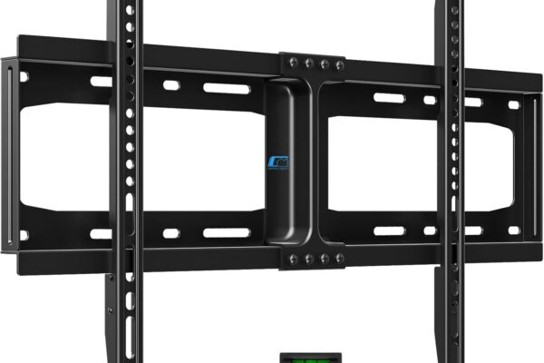 HOME VISION Heavy Duty Fixed TV Wall Mount for Most 32″-86″ Flat TVs, Max VESA 600X400mm up to 165lbs Fits 16/18/24 Inch Wood Studs, Universal Low Profile Wall Mount TV Bracket, Space Saving HV8601