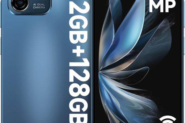 Ulefone Note 16 Pro (12GB+128GB) Android 13 Unlocked Smartphone, 50MP Main Camera Unlocked Cell Pones, 6.52” HD+ Waterdrop Screen, 8-Core Processor, 4400mAh, Dual 4G Mobile Phone-Blue NFC Version