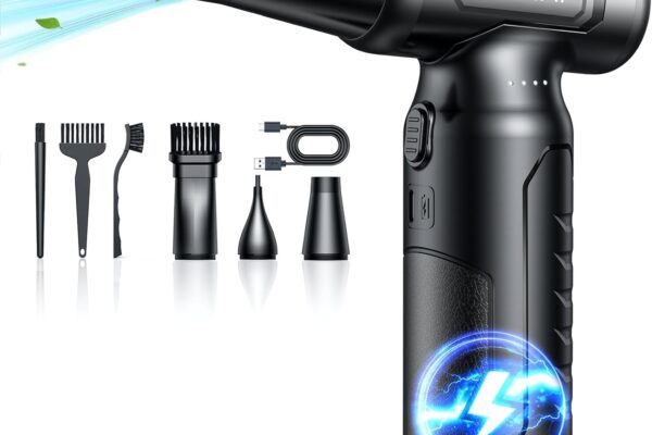 Compressed-air-Duster-Jet-Blower-Keyboard-Clean -no can of air Canned-33,0000 RPM Electric Compressed pc dusters for Cleaning Kits-Mini Blower-Jet Fan-Super Power Turbo Fan -car Dryer