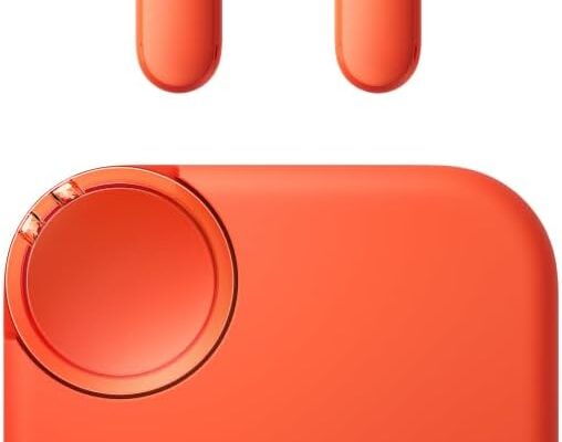 CMF Buds 2 Wireless Earbuds, 2025New Bluetooth Headphones with 48dB Hybrid ANC, Ultra Bass Technology Active Noise Cancellation Earphones, 55H Playtime, 6HD Mics, ChatGPT Integration Light Orange