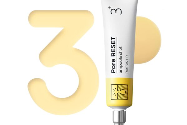 numbuzin No.3 Pore Reset Ampoule Shot | Retinol, Silybin, Niacinamide, Adenosine, Saggy Pores, Excess Sebum | Korean Skin Care for Face, 0.25 fl oz