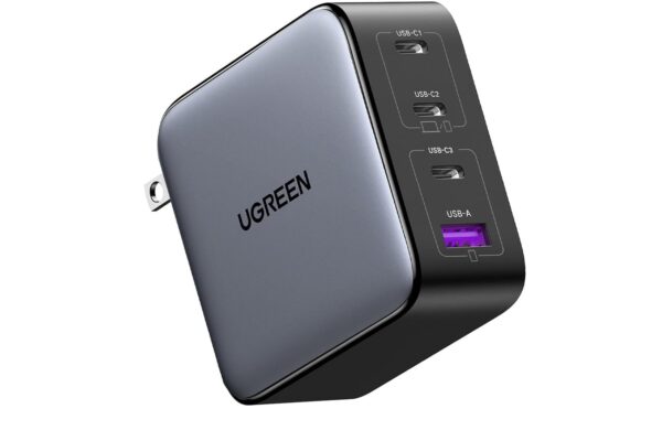 UGREEN 100W USB C Charger, Nexode 4-Port GaN Foldable Compact Fast Laptop Charger Power Adapter for MacBook Pro/Air, iPad Pro, iPhone 16 Pro, Galaxy S25/S24, Steam Deck, Google Pixelbook, and More