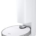 SAMSUNG Jet Bot+ Robot Vacuum Cleaner w/ Clean Station, Automatic Emptying, Precision Cleaning, 5-Layer Filter, Intelligent Power Control for Hardwood Floors, Carpets, Area Rugs, VR30T85513W/AA, White