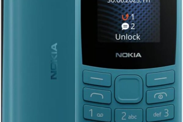 Nokia 105 4G | Dual SIM | GSM Unlocked Mobile Phone | Volte | Charcoal | International Version | Not for AT&T/Cricket/Verizon/Boost – Blue