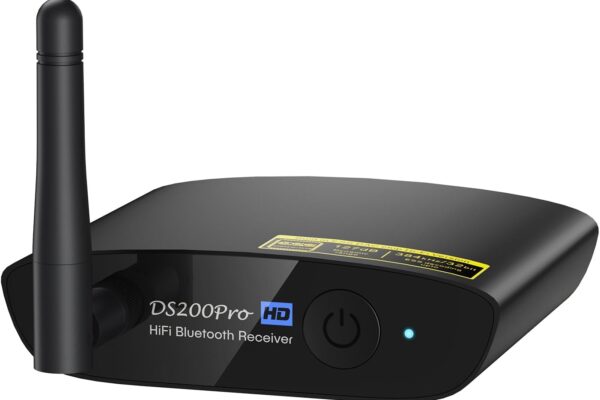1Mii HiFi Bluetooth 5.3 Music Receiver for Home Stereo with LDAC, Bluetooth Audio Adapter with Audiophile DAC aptX HD, RCA Optical Output for AV Receiver or Stereo Amplifier – DS200Pro