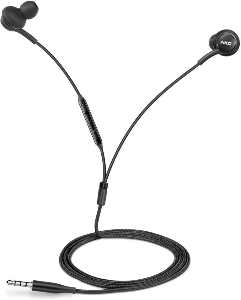 Wired 3.5MM Jack Durable Earphones Earbuds w Microphone and Volume Control, Deep Bass Clear Sound Noise Isolating in Ear Headphones, Compatible with Blackview A55 Pro Tuned by AKG