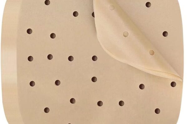 Air Fryer Parchment Paper Liners: 200PCS 8.5 inch Square Perforated parchment paper for Air Fryer, Premium Bamboo Steamer Liner for Air Fryers Baking Cooking Oven