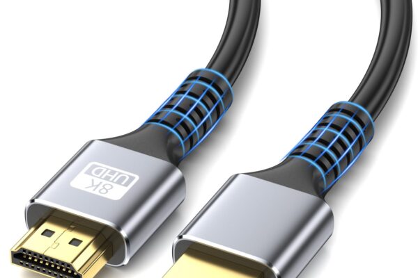 8k Hdmi Cable 6.6ft Ultra High Speed HDMI 2.1 Cable 4K@120Hz 8K@60Hz 48gbps Gold Plated Connector 3D ARC Ethernet HDMI Cord for HDTV Monitor Laptop Roku TV Xbox PS4/PS5(Silvery) 