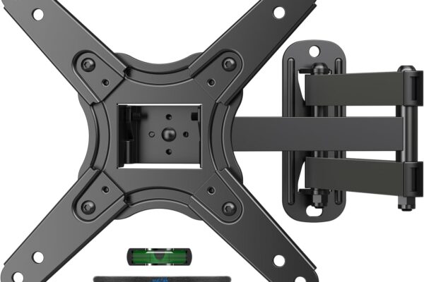 Suptek Full Motion TV Monitor Wall Mount for Most 13-42 Inch LED LCD Flat Curved Screen TVs & Monitors, Articulating Arms Swivel Tilt Extension Rotation, Max VESA 200x200mm up to 44lbs, MA1345