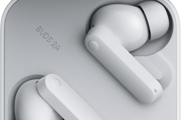 CMF Buds 2a Wireless Earbuds 2025 New Active Noise Cancelling 42dB Hybrid ANC Bluetooth Headphones, 12.4mm Dynamic Driver for Big Bass, 4 Mic Clear Call, Sport Ear Buds for iPhone, Android, Light Grey