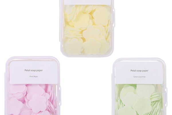 300pcs Portable Hand Washing Soap Sheets, Scented Mini Soap Sheets, Disposable Soluble Soap for Outdoor Travel, Camping, Hiking (Mix)