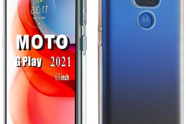 Folmeikat Moto G Play 2021 Phone Case, Clear Transparent Reinforced Corners TPU Shock-Absorption Flexible Cell Phone Cover for Moto G Play (2021) 6.5″ (Moto G Play 2021 Clear)