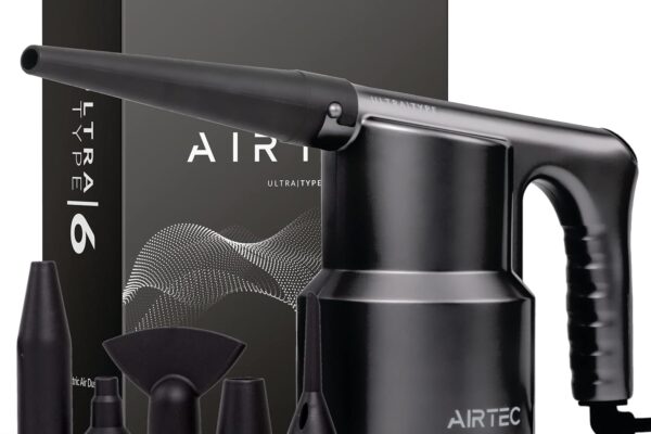 IT Dusters AirTec Ultra Electric Air Duster Blower for PC, Laptop, Console, Electronics and Home Cleaning, Environmental Alternative to Spray air can Duster Keyboard Cleaner (Type 6)
