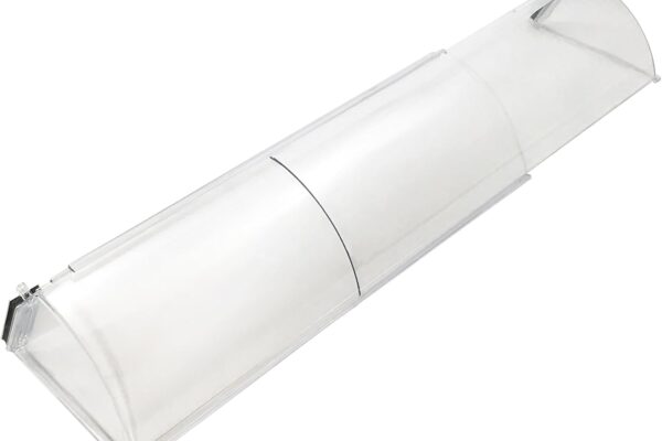Frost King HD11 Baseboard Air Deflector, Heavy Duty, Clear Plastic with Magnetic hold, Fits baseboards up 25′ wide, Adjustable 15″ to 25″