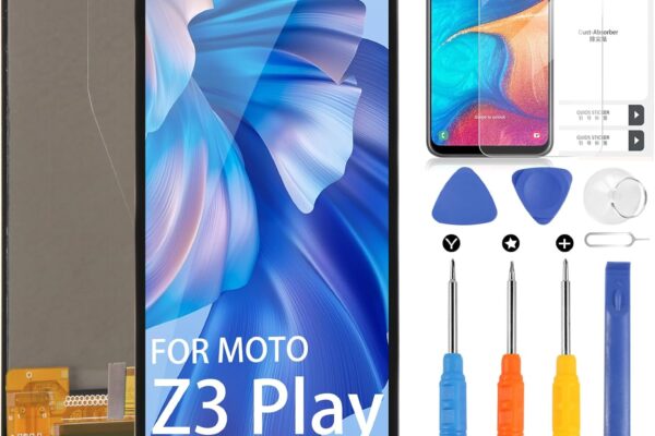 for Motorola Z3 Play Screen Replacement, LCD Display Touch Digitizer for Moto Z3 Play XT1929-1 XT1929-3 XT1929-8 XT1929-4/5/6/6M Full Assembly with Repair Tools