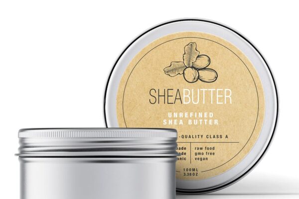 Raw and Unrefined Shea Butter – Pure Organic African Shea Butter, Deep Hydration and Handmade Skin Moisturizer for Dry Skin, Hair, Face, and Body (3.4 oz)