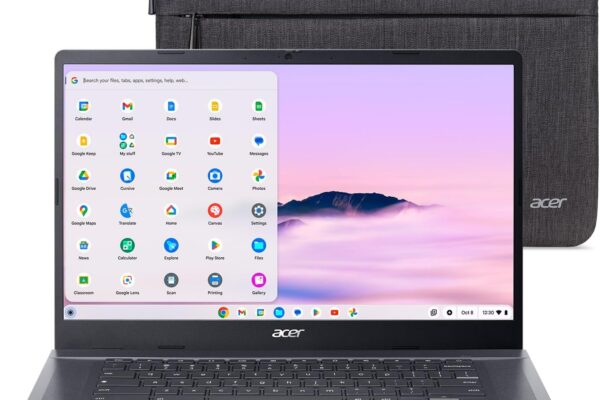 acer Chromebook Plus 515 Laptop with Google AI – 15.6″ Full HD 1920 x 1080 IPS Touch Display | Intel Core i3-1305U | 8GB LPDDR5X | 256GB SSD | Wi-Fi 6E | FHD Camera | Chrome OS | CB515-2HT-33M4