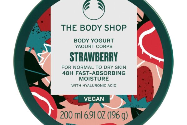 The Body Shop Strawberry Body Yogurt, 48hr Moisturizer, 100% Vegan, 6.91 Fl.Oz