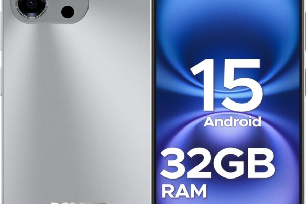 DOOGEE Note 58 Unlocked Cell Phone,Android 15 Smartphone with 32GB+128GB/2TB TF Expand,6250mAh Battery, 6.75″HD+ 90Hz Cellphone,4G Dual SIM Mobile Smart Phones, Widevine L1/NFC/OTG/Face Unlock,Natural