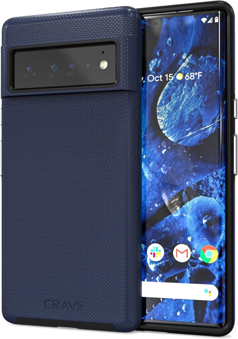 Crave Dual Guard for Google Pixel 6 Pro, Shockproof Protection Dual Layer Case for Google Pixel 6 Pro – Navy