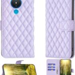 Nokia 1.4 Case Compatible with Nokia 1.4 Phone Case Flip Stand Cover Women Wallet Purple