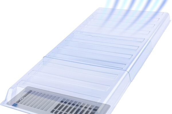 Under Furniture Magnetic Vent Extender, 1.0mm Thick Premium Material, Fits Floor Registers 10″ and 12″ Wide, Adjusts from 17″ to 33″ Long