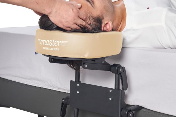 Home Use Sleeping Mattress Top Massage Kit-Adjustable Headrest Face Pillow Cradle & Face Cushion Support Bracket, Head Face Rest Support- Eye Surgery Recovery – Cream