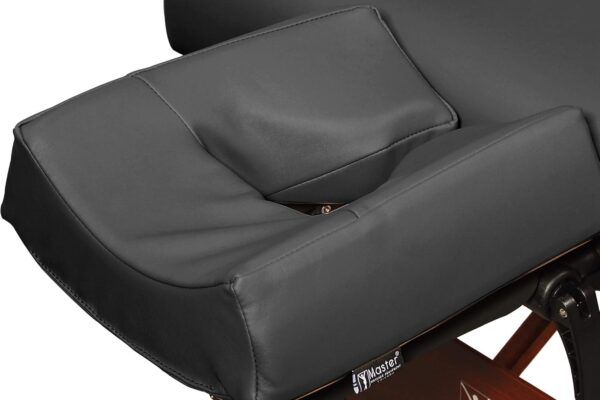 Master Massage Massage Patented Memory Foam Ergonomicdream Face Cushion Pillow Headrest, Black