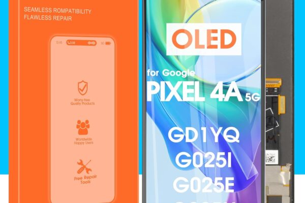 OLED Screen Replacement for Google Pixel 4A 5G LCD Display GD1YQ G025I Digitizer Touch Screen Assembly with Tools(Black,Only for Pixel 4A 5G)