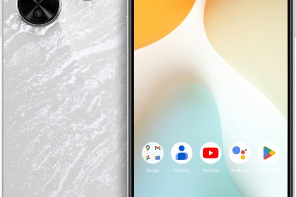 BLU G84 | 2024 | All-Day Battery | Unlocked | 6.8” FHD+ Infinity Dot Display | 256GB | Triple 50MP Camera | NFC | US Version | US Warranty | White