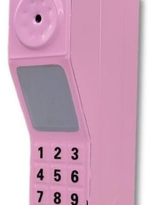 Diydeg Retro Mobile Phone, 80S 90S Old Fashioned Portable Brick Cell Phone Ornament, Iron Simulation Photographic Props Vintage Cellular Phone Model for Party Decorations Home Stage